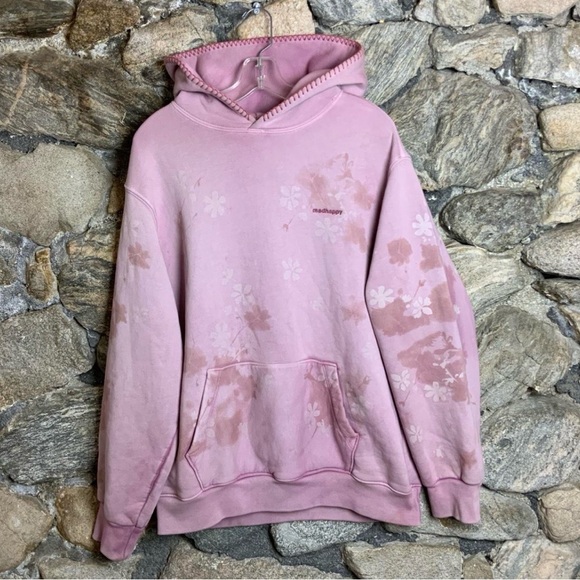Madhappy Sweaters - Madhappy Office Kiko Pink Sakura Flower Hoodie